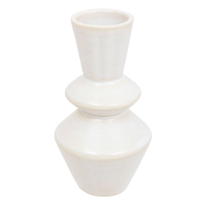 Vase en céramique blanche H14