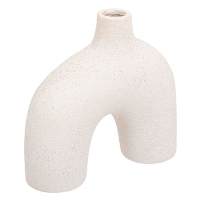 Vase en céramique blanche H18