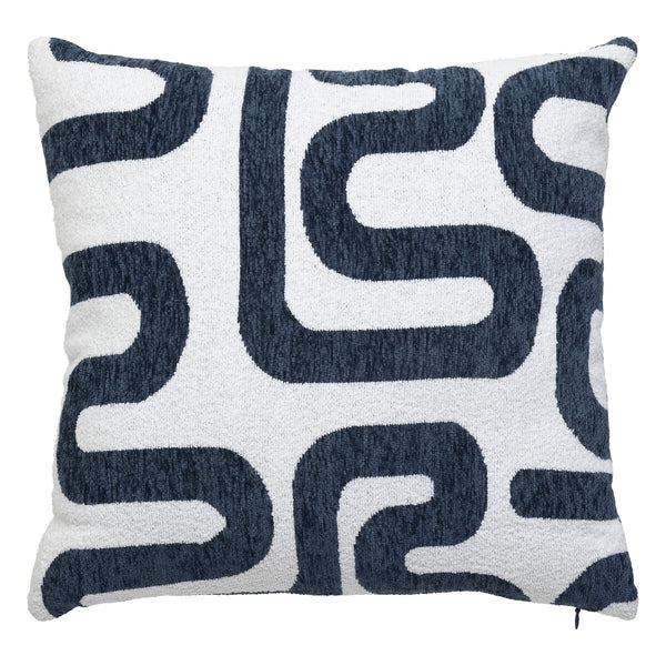Coussin tissus bleu 40x40