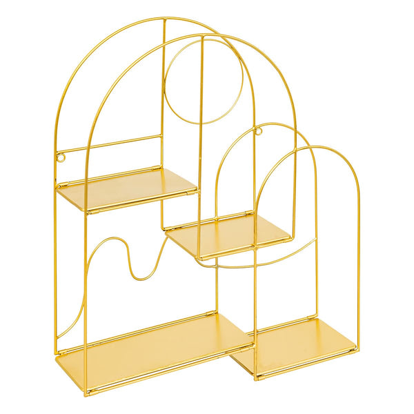 Estantería de metal dorado H60