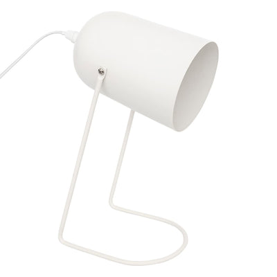 Lampe blanche en métal H30