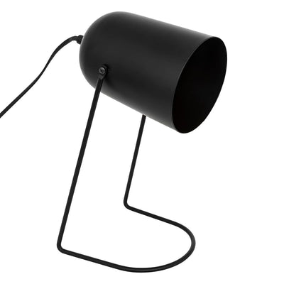 Lampe noire en métal H30