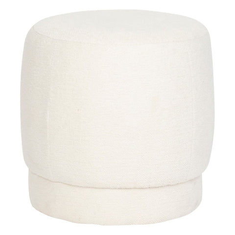Pouf bouclette blanche