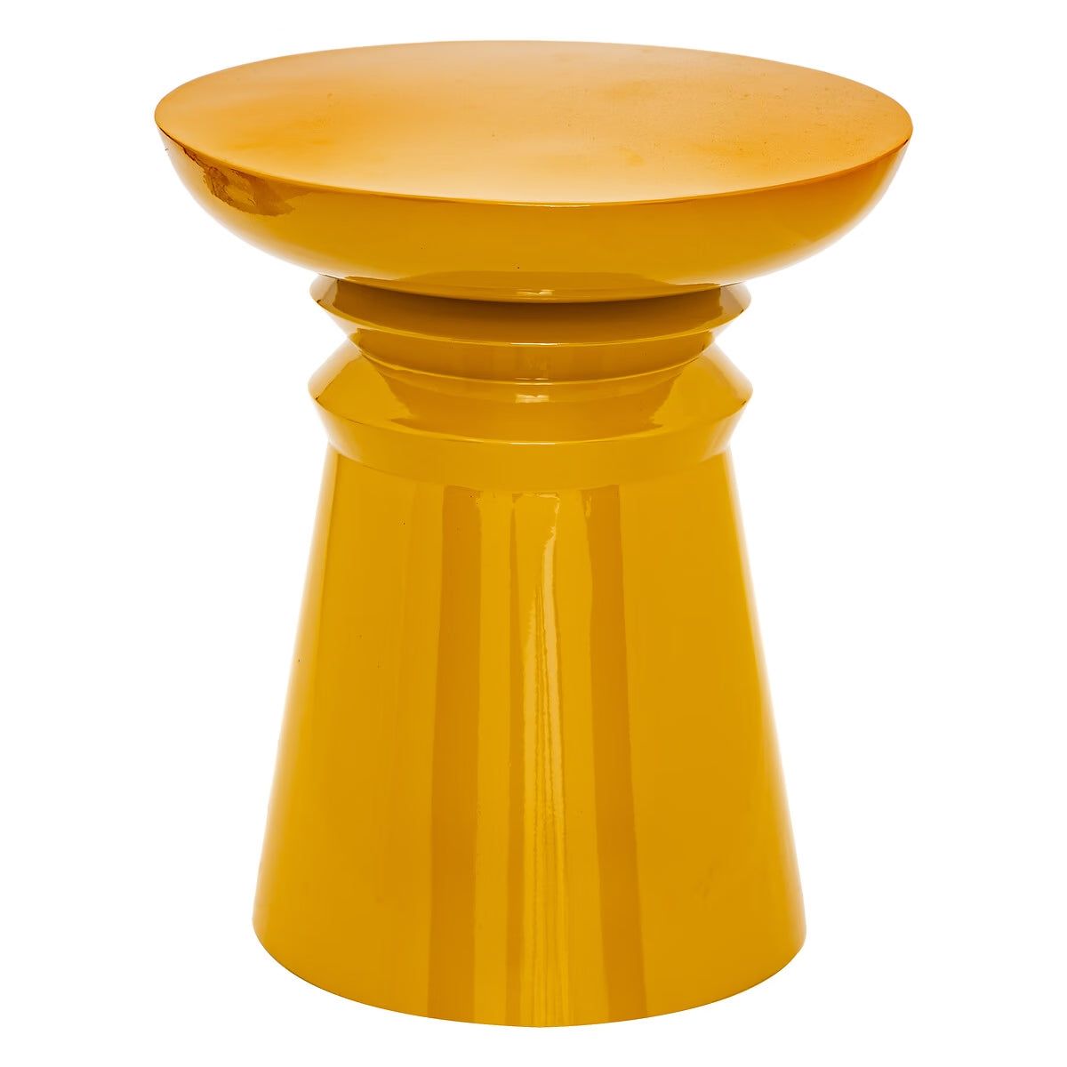 Table basse art déco ocre