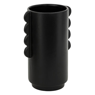 Vase en céramique noire H25