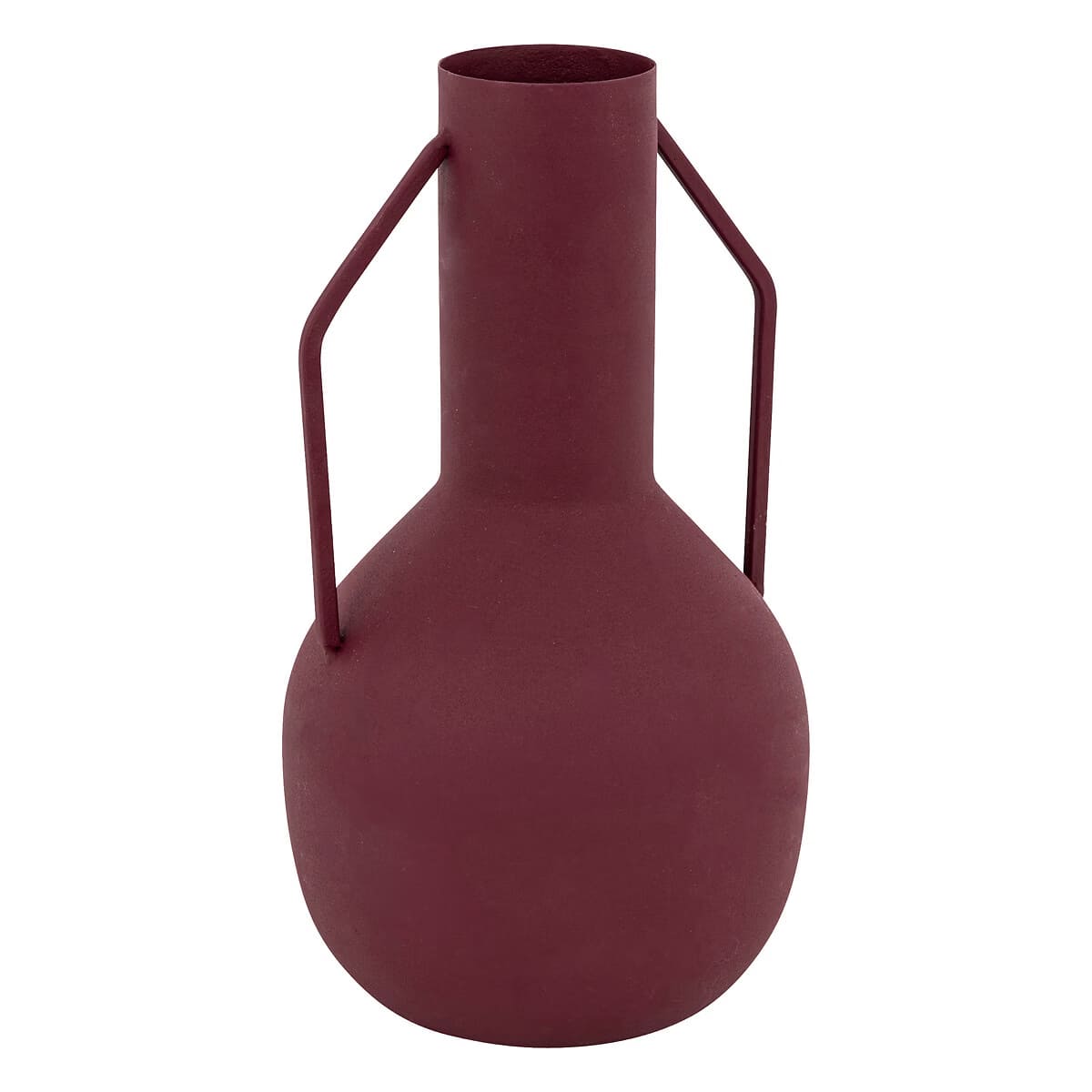 Vase en métal rubis H20
