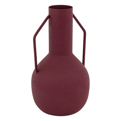 Vase en métal rubis H20