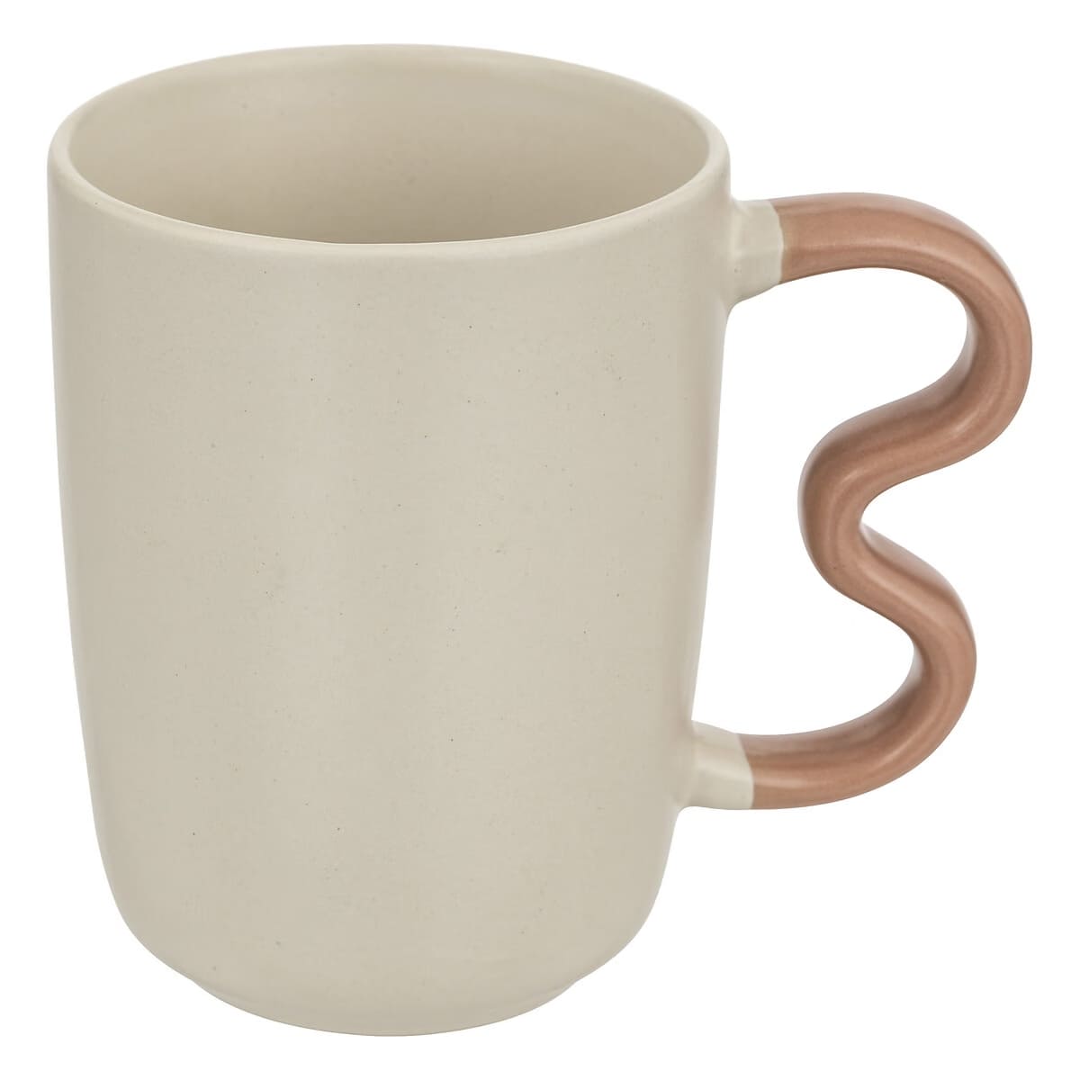 Mug 35cl art déco blanc hanse rose