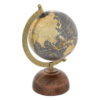 Globe terrestre à poser en manguier H24