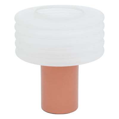 Lampe en céramique art déco terrracotta H36