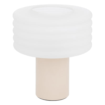 Lampe en céramique art déco beige H36