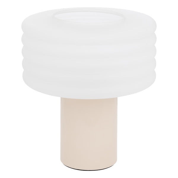 Lampe en céramique art déco beige H36