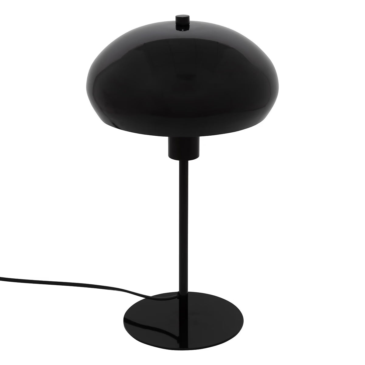 Lampe champignon noire en métal H38