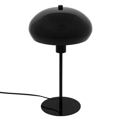 Lampe champignon noire en métal H38