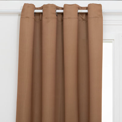 Rideau occultant canelle - 140 x 260 cm (vendu par 1)