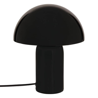 Lampe à poser champignon noir H25