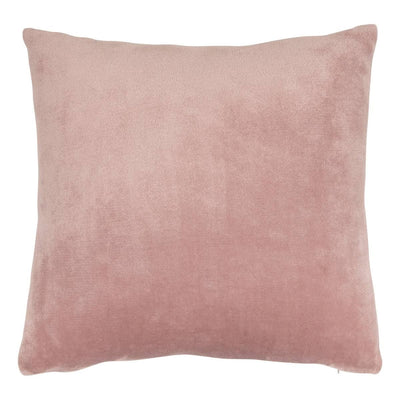 Coussin velours rose 38x38