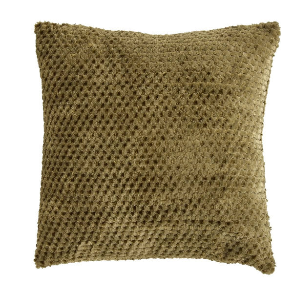 Cojín jacquard caqui 40x40