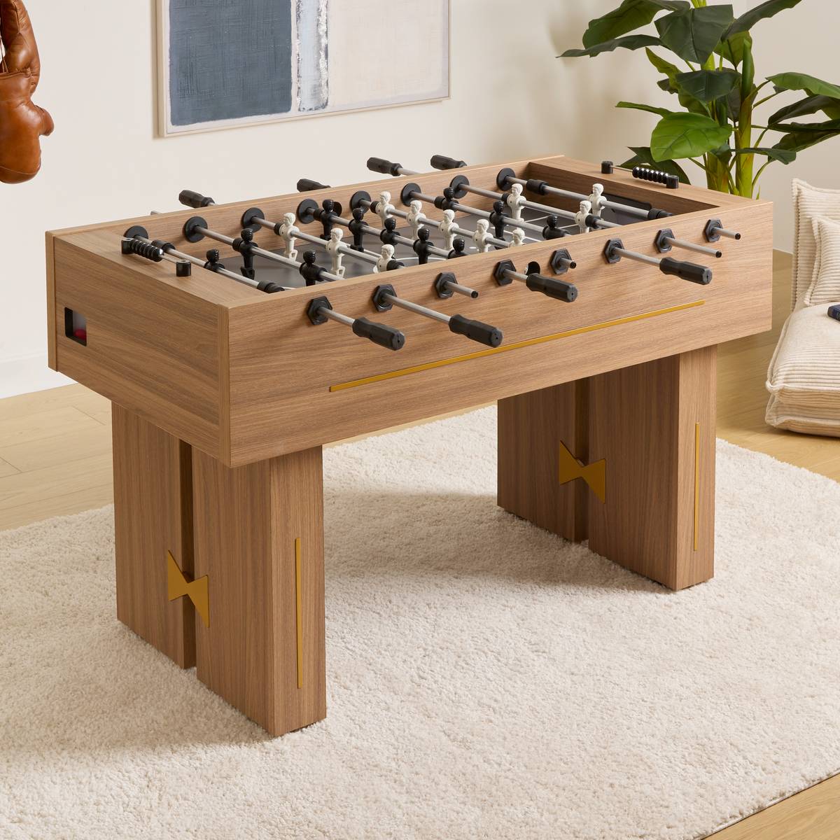 Baby-foot en bois L144 cm