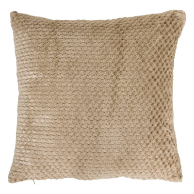 Coussin jacquard beige 40x40