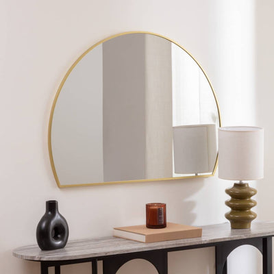 Miroir en métal 90x65cm doré