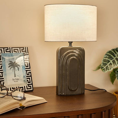 Lampe à poser en céramique noir H42