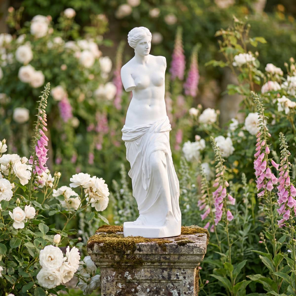 Statue Vénus d'extérieur H98 cm blanc