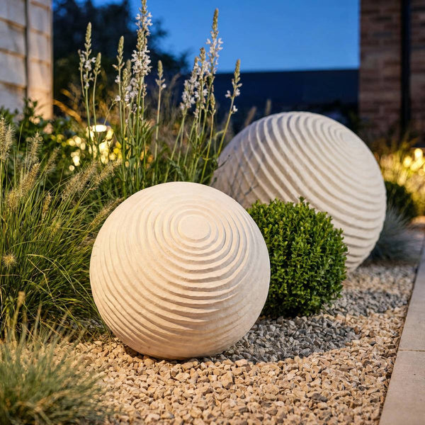 Bola decorativa de exterior D33 cm blanco