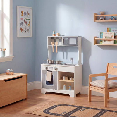 Cuisine enfant en bois avec accessoires H84 cm