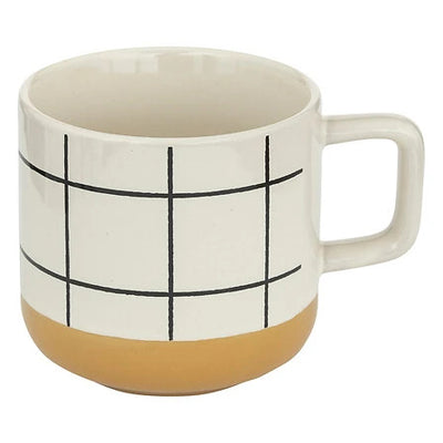 Mug 35cl art déco ocre