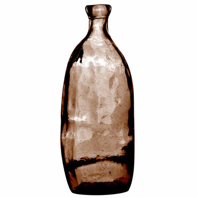 Vase en verre destructuré H35 3 litres ambre