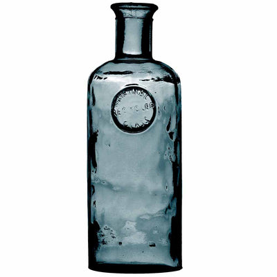 Vase en verre destructuré H35 3 litres bleu