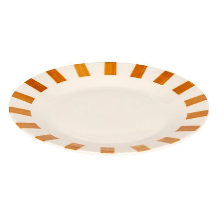 Assiette en céramique D27 ocre