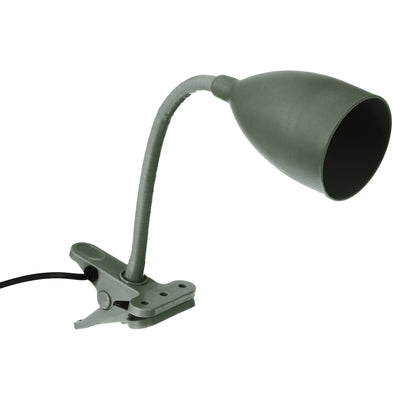 Lampe en métal verte avec pince H43