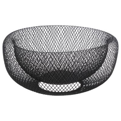 Corbeille à fruits RETRO Inox noire