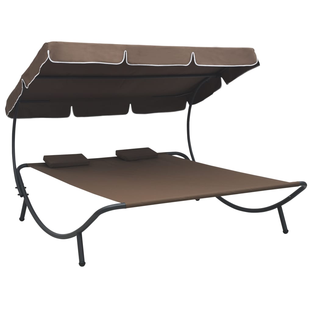 Cama de exterior/jardín con toldo