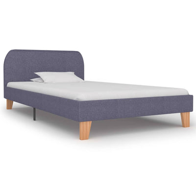 Lit en tissus gris clair 90 x 190-200 (MARKETPLACE)