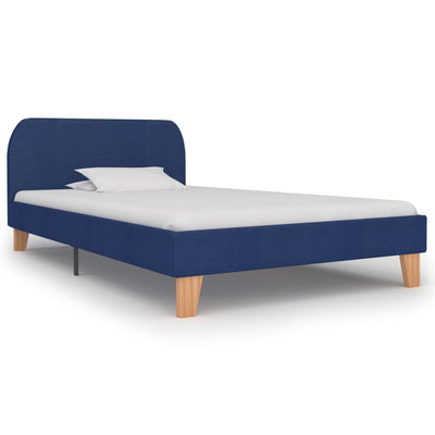 Lit en tissus bleu 90 x 190-200 (MARKETPLACE)