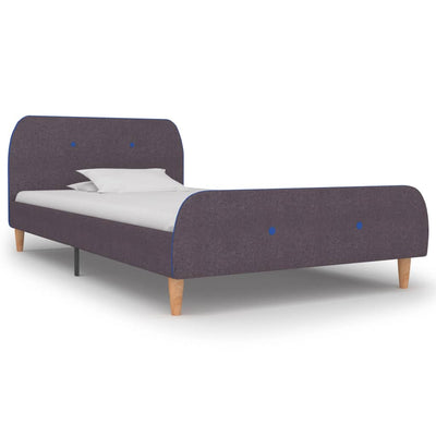 Lit en tissus taupe 90 x 190-200 (MARKETPLACE)