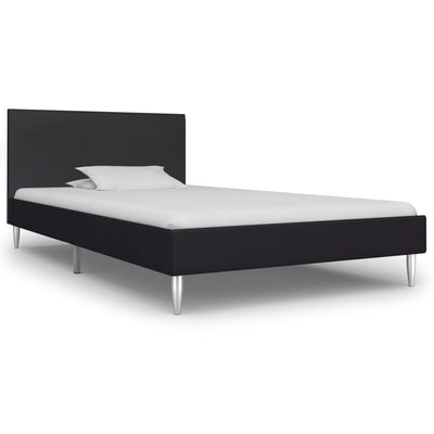 Lit en tissus noir 90 x 190-200 (MARKETPLACE)