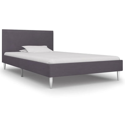 Lit en tissus gris 90 x 190-200 (MARKETPLACE)