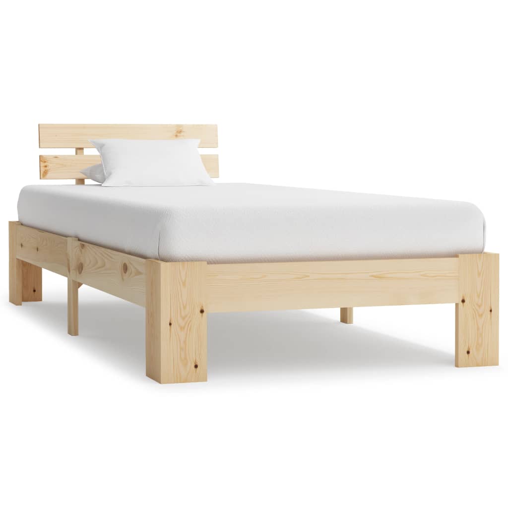 Lit en bois clair 90x190-200 (MARKETPLACE)