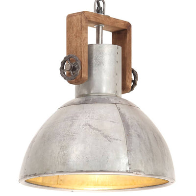 Suspension en métal argent et bois D30 (MARKETPLACE)
