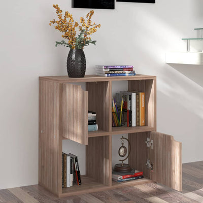 Etagère bois avec 2 portes 60x60 (MARKETPLACE)