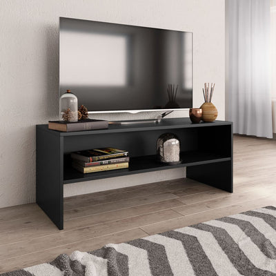Meuble TV noir 100 x 40 en bois (MARKETPLACE)