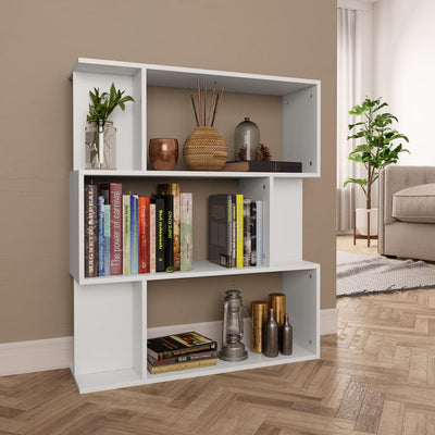 Bibliothèque blanche 98x80 cm bois (MARKETPLACE)