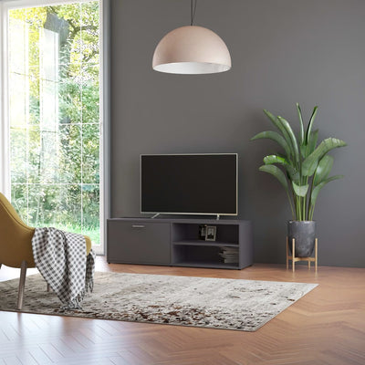 Meuble TV en bois gris 120x35 (MARKETPLACE)