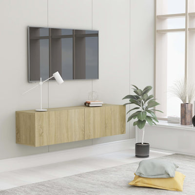 Meuble TV en bois 120x30