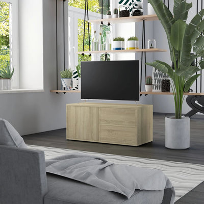 Meuble TV en bois 80x35