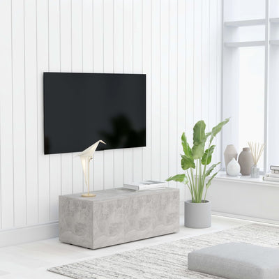 Meuble TV en bois gris 80x35 (MARKETPLACE)